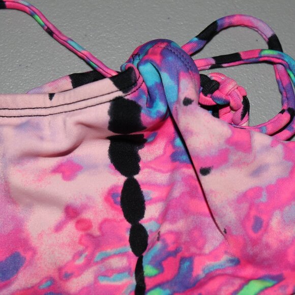 Multi Color 2 Pcs Justuice Bikini Swimsuit Size 12 - Picture 4 of 16